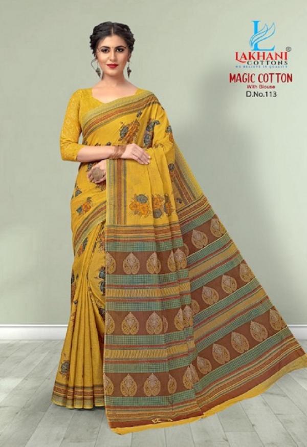 Lakhani Magic Printed Cotton Saree Collection
